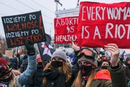 Protest kobiet przeciw zaostrzeniu prawa aborcyjnego 