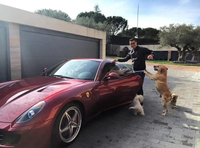 Ronaldo i jego Ferrari F430