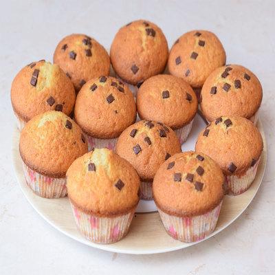 Muffin csokoládédarabokkal