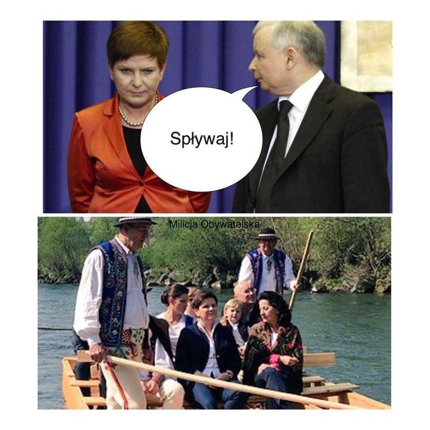 Beata Szydło popłynęła - memy