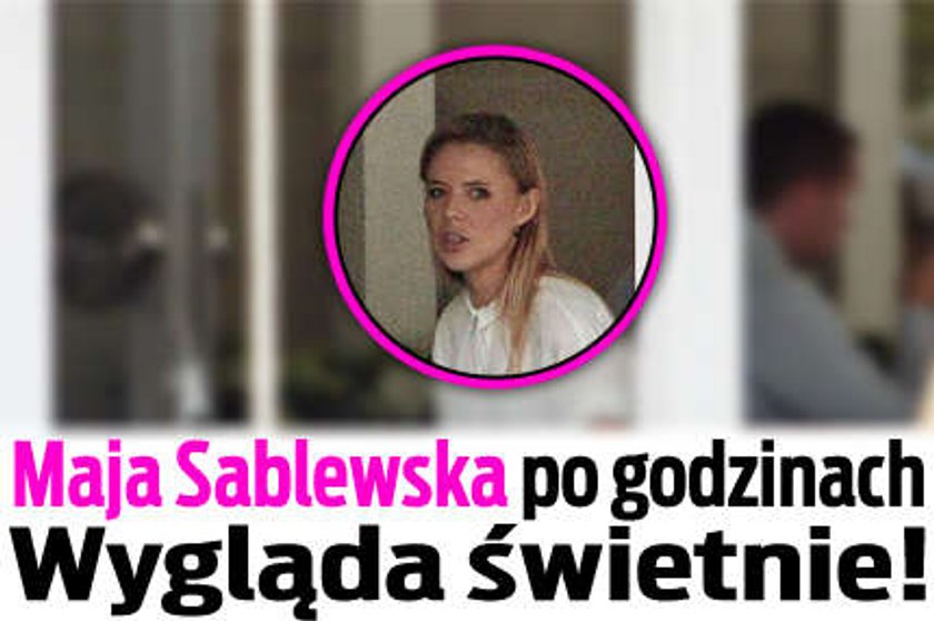 Maja Sablewska po godzinach. Wygląda świetnie!