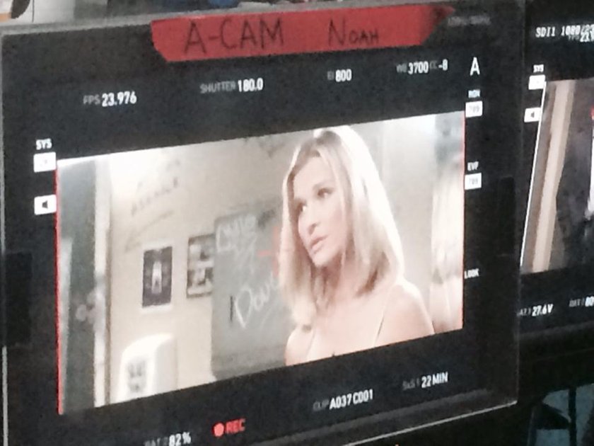 Joanna Krupa na planie filmu "You Can't Have It"