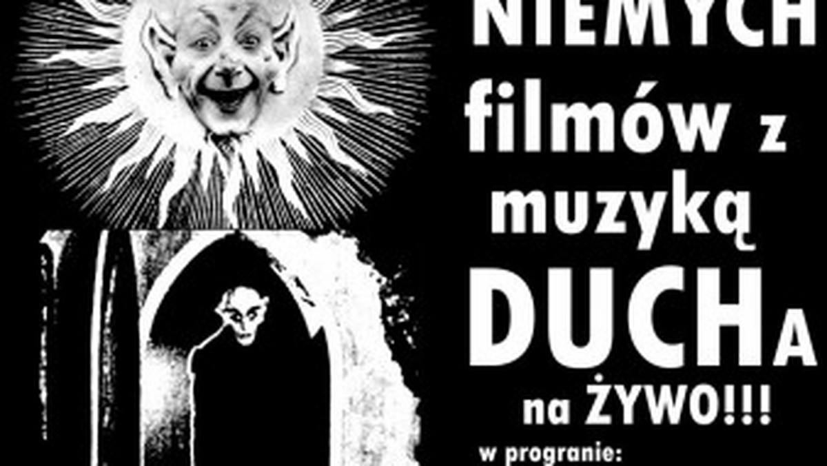 27 stycznia o godzinie 20:00 w Galerii Onamato w Krakowie odbędzie się Wieczór filmów niemych z muzyką na żywo w wykonaniu zespołu Duch.