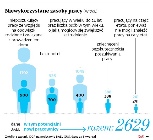 Niewykorzystane zasoby pracy