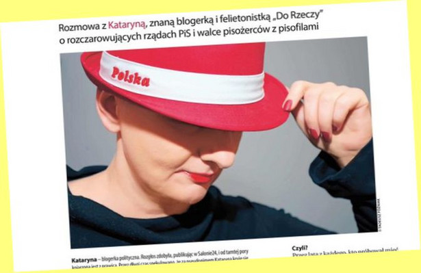 Kataryna wyznała "Polityce". "PiS mnie rozczarował". Na Twitterze spadł na nią hejt