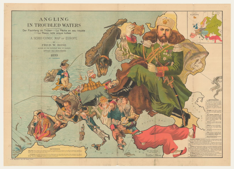 Mapa Europy w 1899 r.