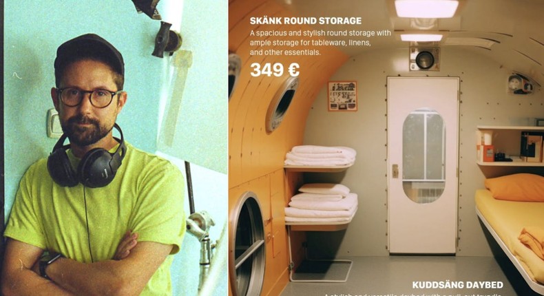 Filmmaker Filip Philatz Filkovic has been experimenting with Midjourney for the past six months and has generated more than 24,000 images to date, including this Ikea-inspired bomb shelter furnishings catalog.Screenshot from filipfilkovic.com/Filip Filkovic/Lakshmi Varanasi