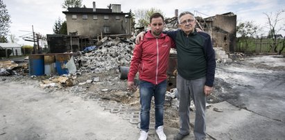 W pożarze stracił zakład. Razem z wnukiem chce go odbudować