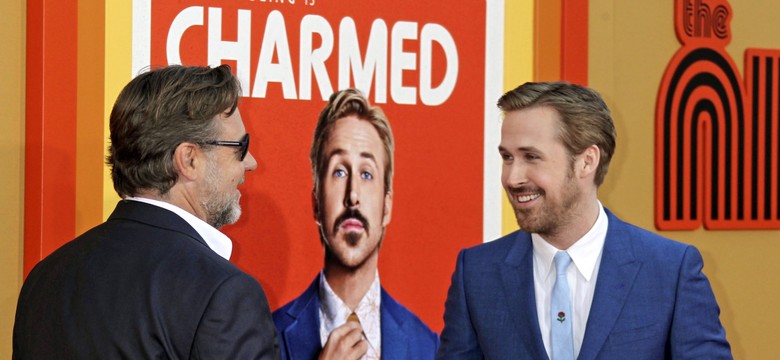 Równi goście Ryan Gosling i Russell Crowe na premierze "Nice Guys" [ZDJĘCIA]