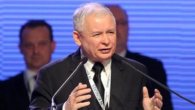 Jarosław Kaczyński na kongresie PiS