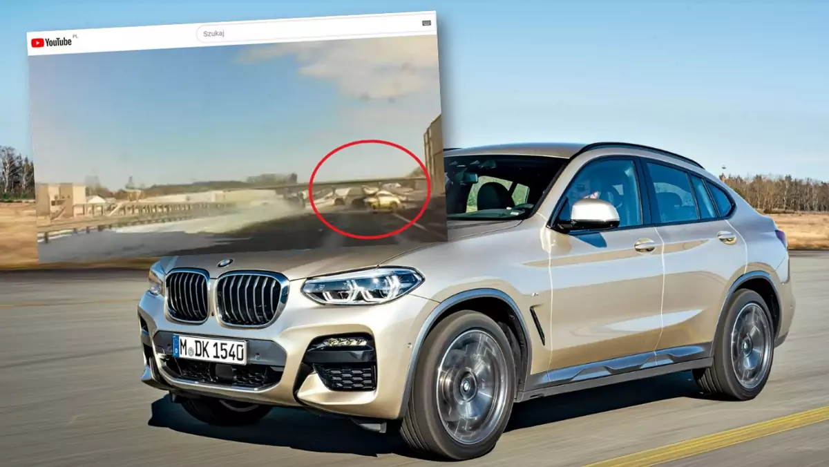 Wpadł BMW X4 w zaskakującą pułapkę. Zastawiły ją ekrany