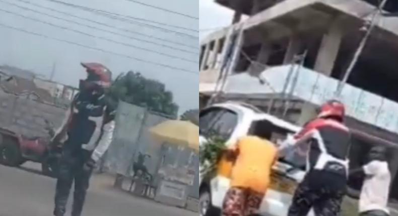 VIDEO: John Dumelo spotted directing traffic at East Legon