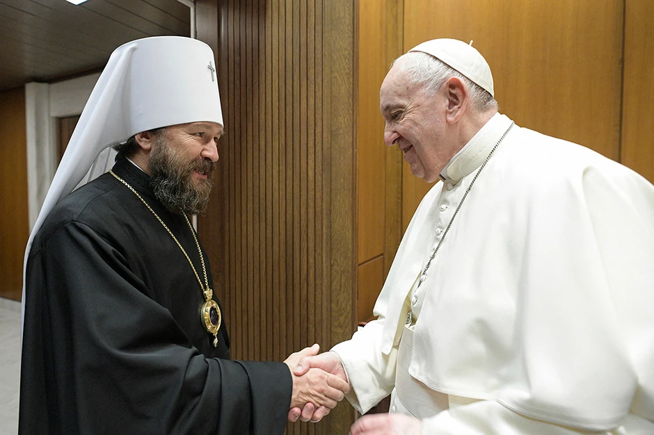 Mitropolit Ilarion i papa Franja