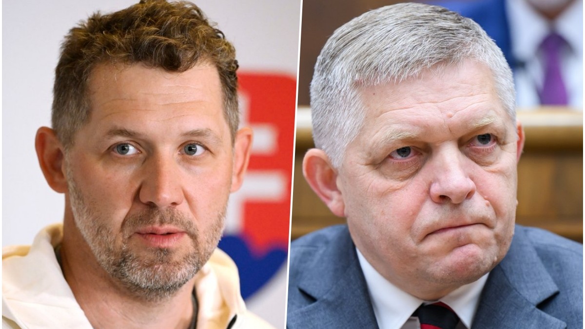 Ján Lašák a Robert Fico. 