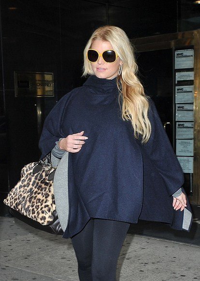 Jessica Simpson w ciąży (fot. Agencja BE&amp;W)