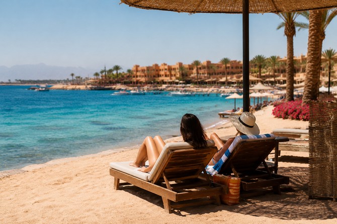 Tanja i njena majka su se odmarale na plaži / Ilustracija