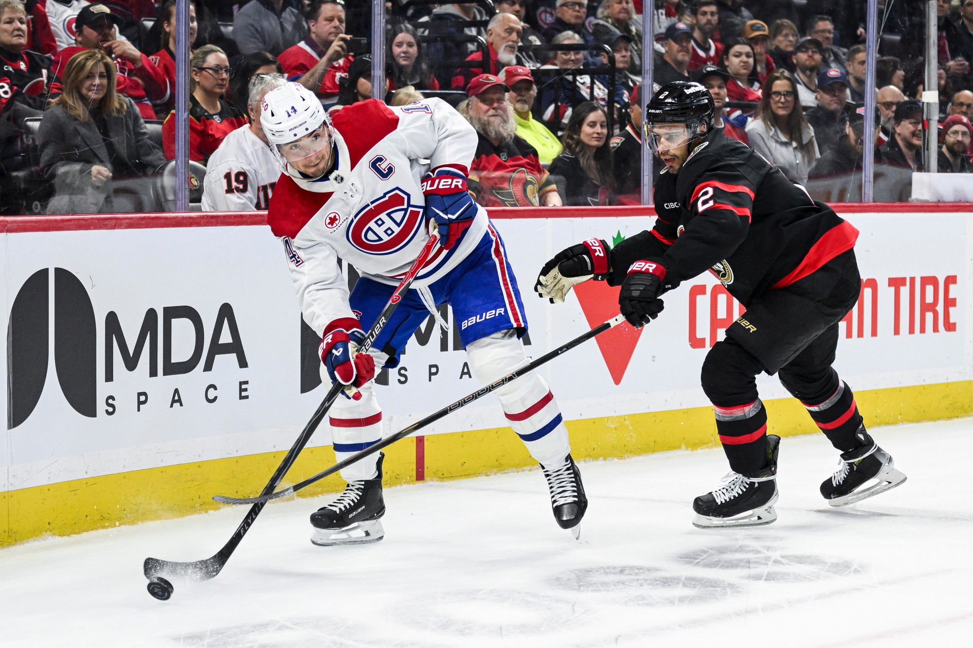 Zápas NHL: Ottawa Senators - Montreal Canadiens. 