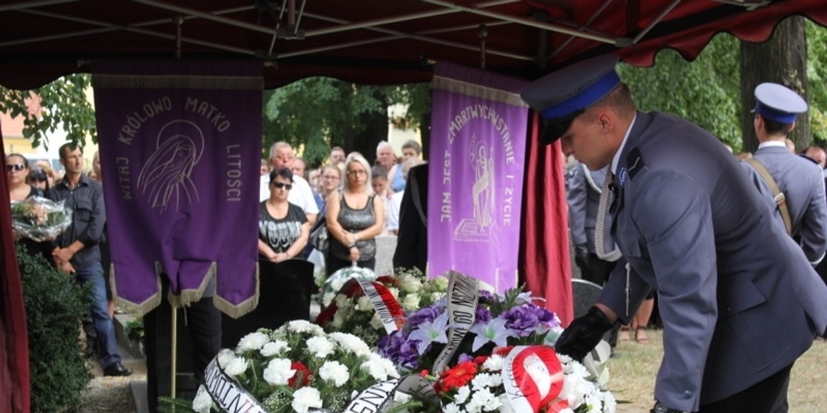 Policjanci pożegnali bohatera.