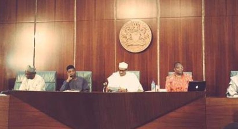 #BringBackOurGirls group meets with President Muhammadu Buhari on July 8, 2015.