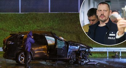 BMW szefa policji dachowało na A1. Auto nie miało ubezpieczenia, zaskakujące kulisy