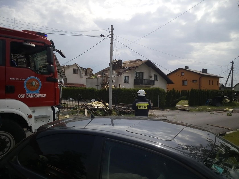 Kaniów: trąba powietrzna przeszła nad miejscowością. Było groźnie!