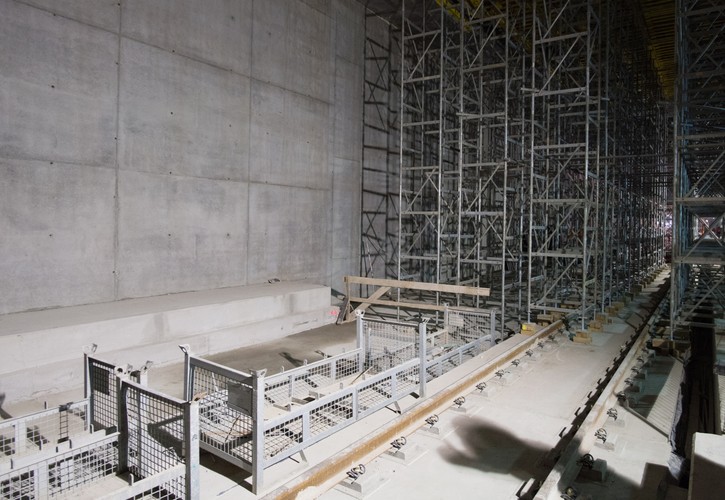 Prace budowlane  na terenie nowego dworca Łódź Fabryczna.<br><br>fot. (zuz) PAP/Grzegorz Michałowski