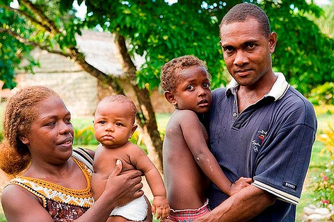 Melanesian people of Solomon Islands