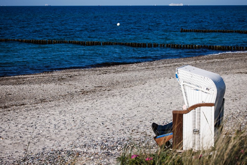 Plaża nad Bałtykiem.