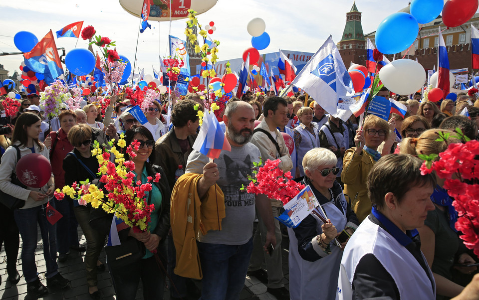 RUSSIA LABOR DAY (May Day demonstration in Moscow on Red Square)