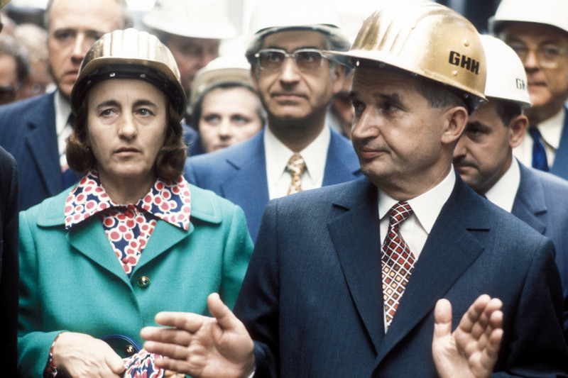 Con Nicolae Ceausescu en 1972