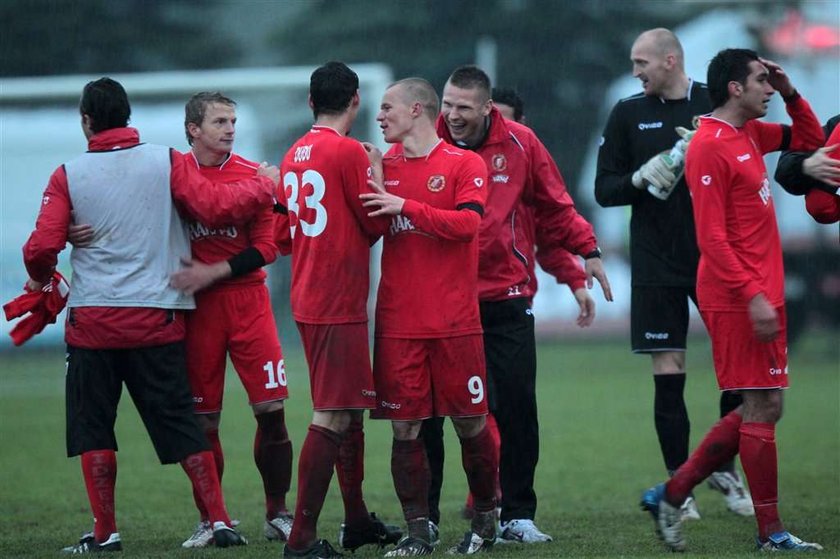 Sandecja Nowy Sącz - Widzew Łódź 1:6 w 30. kolejce I ligi