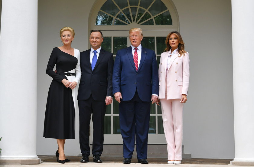 Agata Duda, Andrzej Duda, Donald Trump i Melania Trump