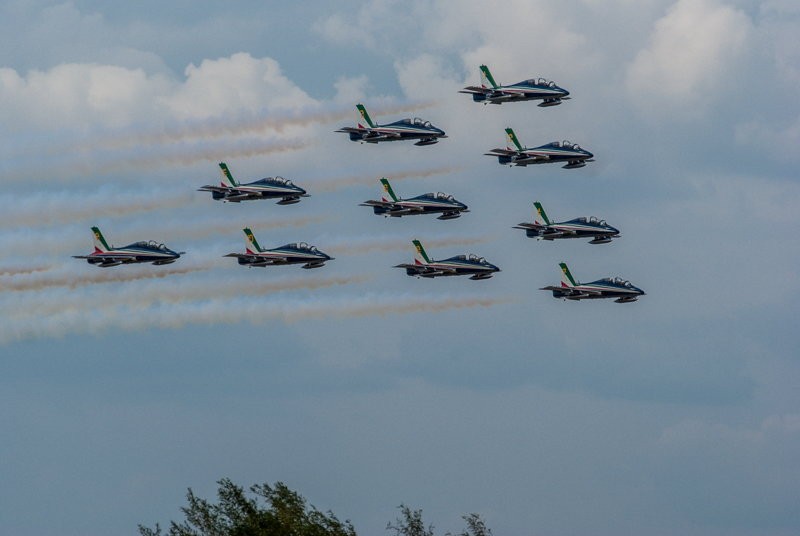 Frecce Tricolori na pokazach Air Show w Radomiu