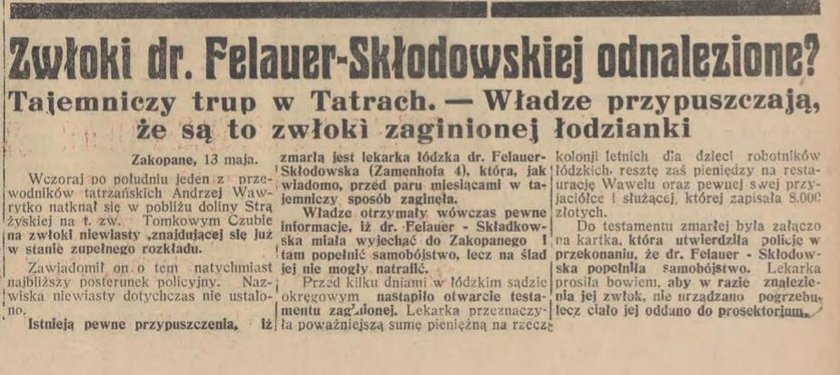 Tragiczna historia Marii Skłodowskiej