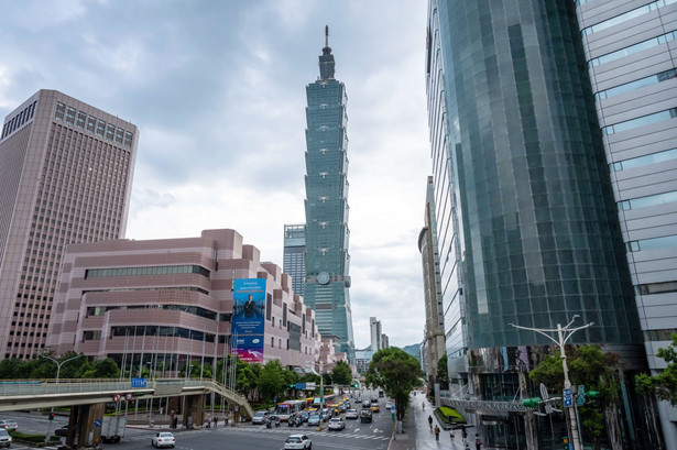 Wieżowiec Taipei 101. Tajpej, stolica Tajwanu. 3.06.2021