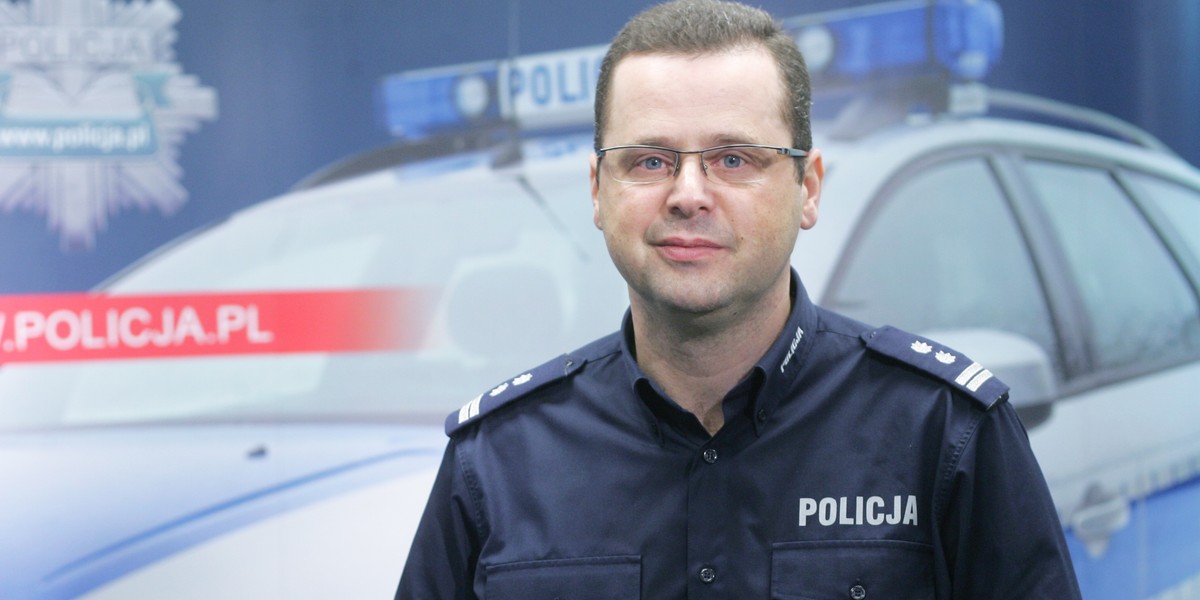 Mariusz Sokołowski, były już rzecznik Komendy Głównej Policji