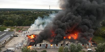 Wielki pożar pod Warszawą. ZDJĘCIA z drona