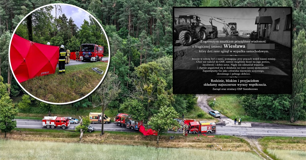 Wielkopolscy strażacy w żałobie po tragicznym wypadku przyjaciela