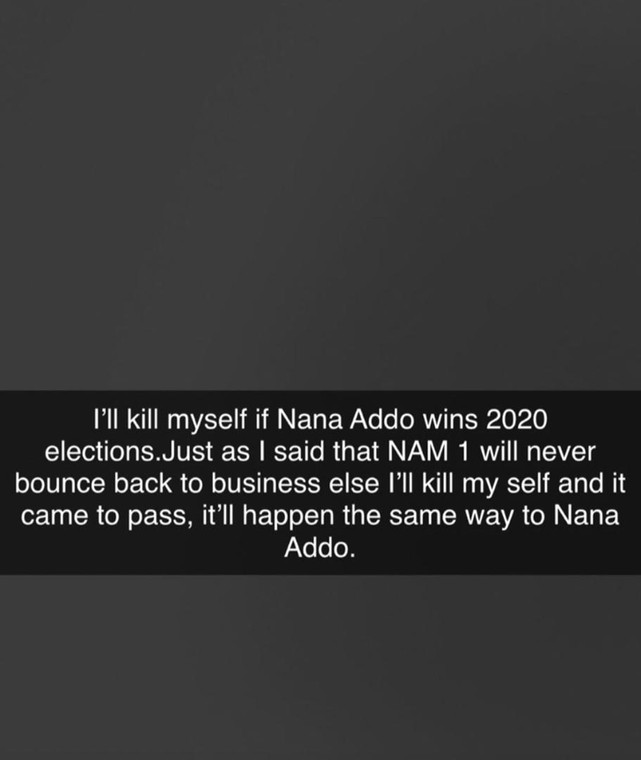 Screenshot of Ibrah One's snapchat post