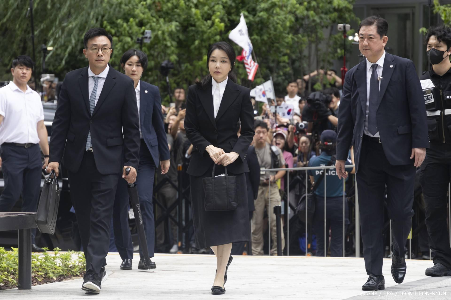 First lady Zuid-Korea verhoord voor beursmanipulatie