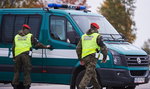 Wypadek pod Mińskiem Mazowieckim. Pojazd wojskowy wypadł z drogi