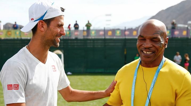 Djokovic és Tyson Indian Wells-ben /Fotó: Twitter