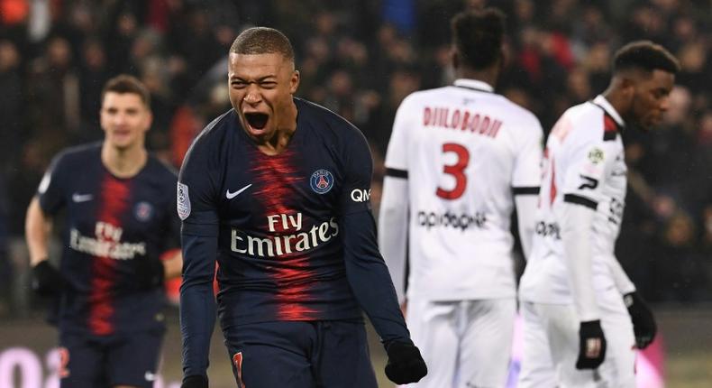 Mbappe netted his second hat-trick of the season in PSG's record-breaking win