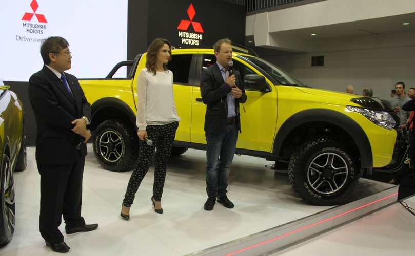 Maciej Stuhr i Anna Cieślak na premierze nowego L200