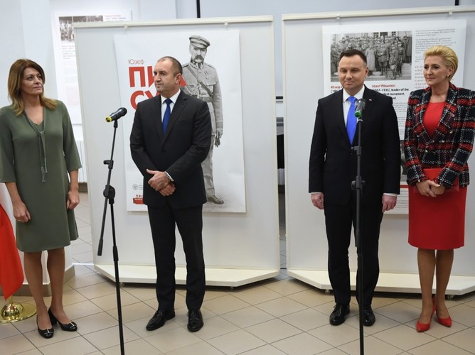 Desislava Radeva i Rumen Radew oraz Andrzej Duda i Agata Kornhauser-Duda;