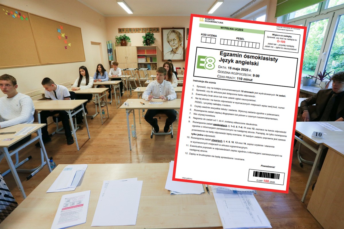 Egzamin ósmoklasisty 2025. Język angielski [ARKUSZE CKE]