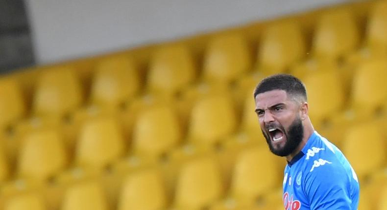 Napoli forward Lorenzo Insigne scored the equaliser after his brother Roberto's goal for Benevento