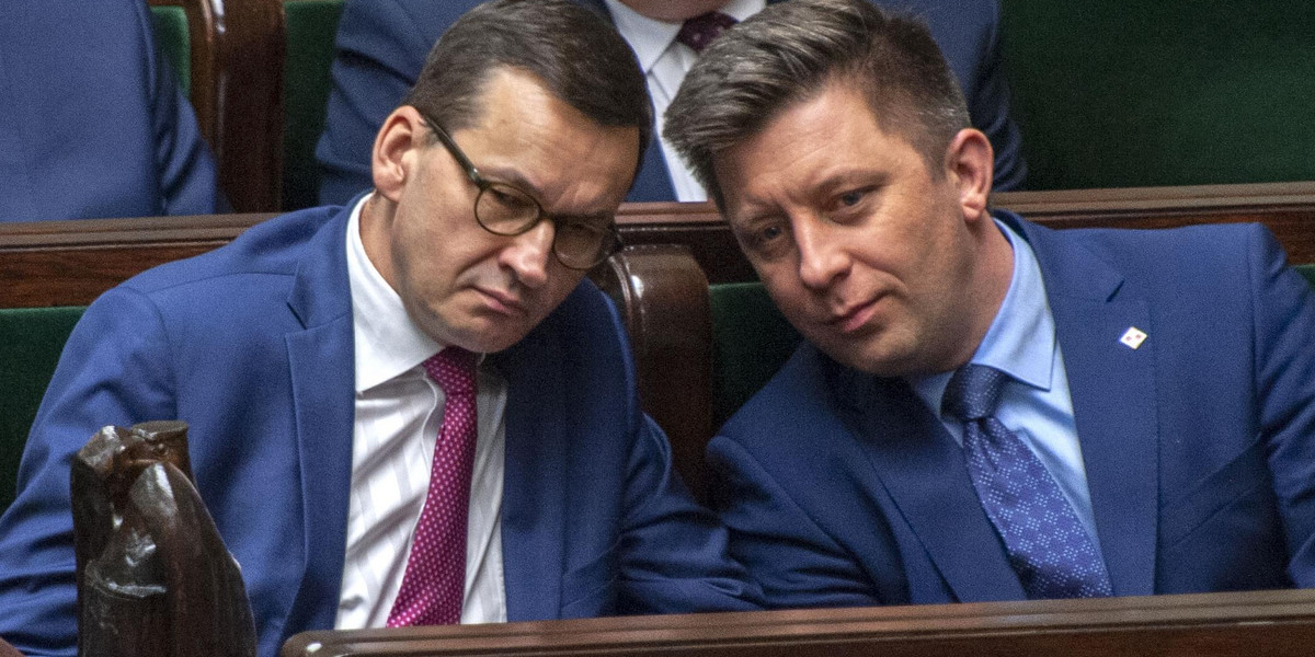 Mateusz Morawiecki i Michał Dworczyk