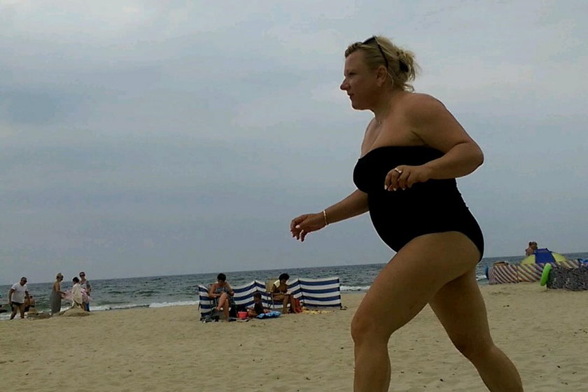 Beata Kempa na plaży