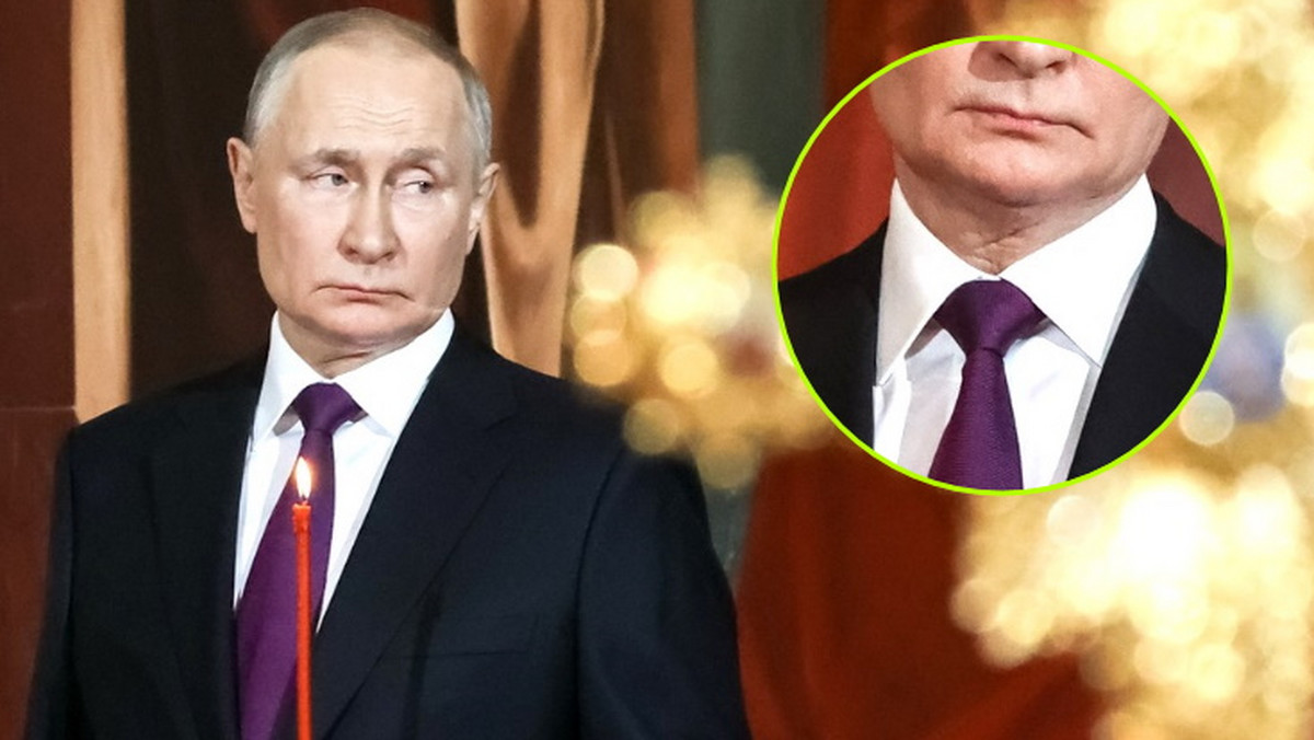 Putin w katedrze. Wszyscy patrzyli na jego szyję